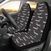 Dachshund Pattern Print Design 04 Car Seat Covers (Set of 2)-JORJUNE.COM