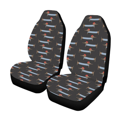 Dachshund Pattern Print Design 04 Car Seat Covers (Set of 2)-JORJUNE.COM