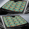 Dachshund Pattern Print Design 05 Car Sun Shade-JORJUNE.COM