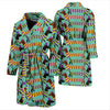 Dachshund Pattern Print Design 05 Men Bathrobe-JORJUNE.COM