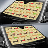 Dachshund Pattern Print Design 06 Car Sun Shade-JORJUNE.COM