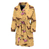 Dachshund Pattern Print Design 07 Men Bathrobe-JORJUNE.COM