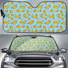 Dachshund Pattern Print Design 08 Car Sun Shade-JORJUNE.COM