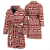 Dachshund Pattern Print Design 09 Men Bathrobe-JORJUNE.COM