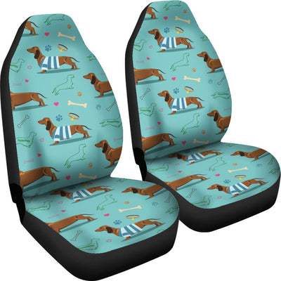 Dachshund Paw Decorative Print Pattern Universal Fit Car Seat Covers