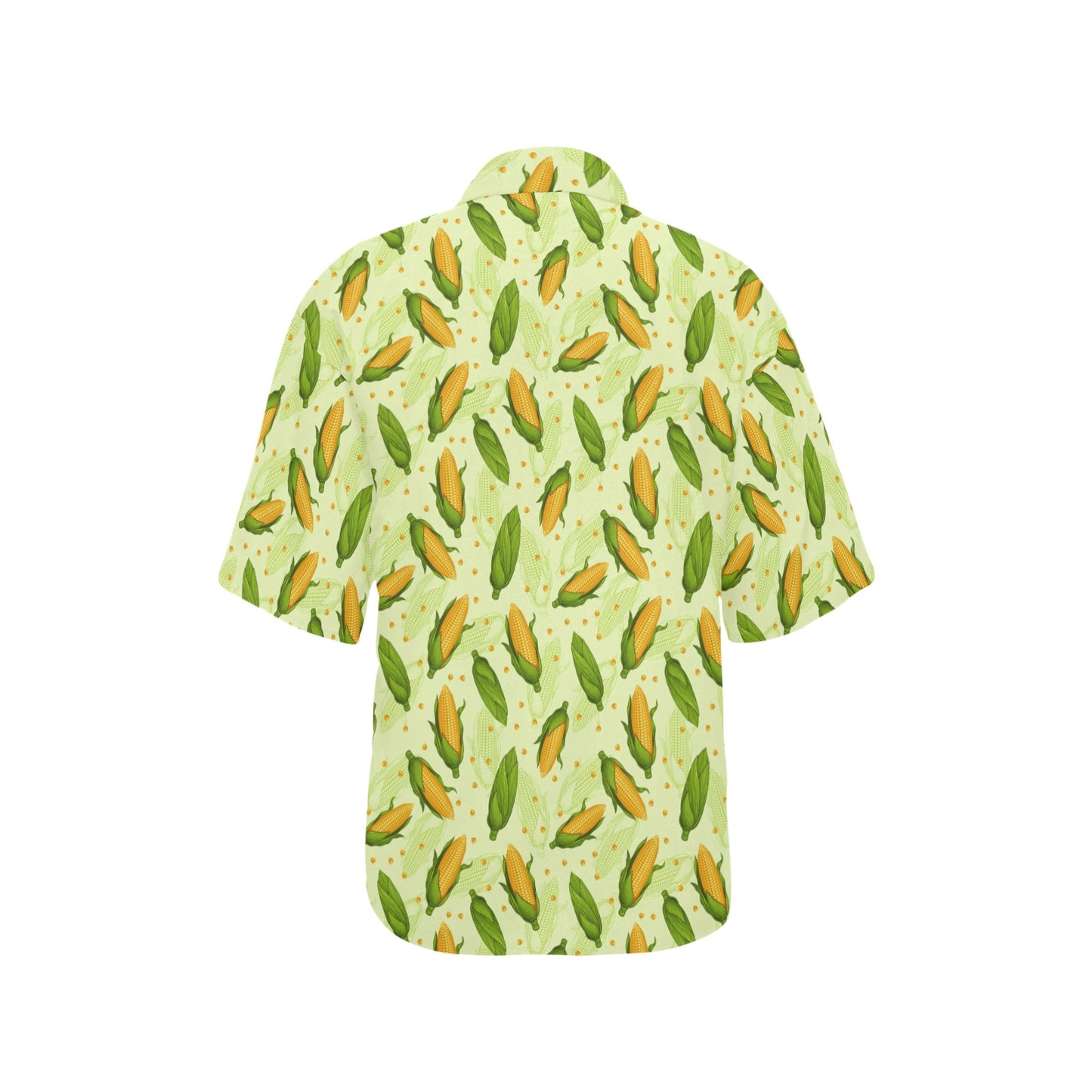Agricultural Fresh Corn cob Print Pattern Women's Hawaiian Shirt