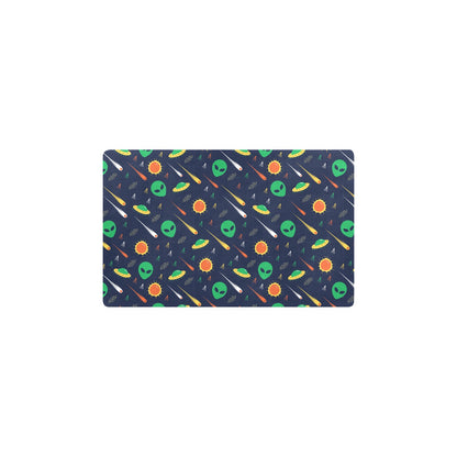 Alien UFO Pattern Print Design 05 Kitchen Mat