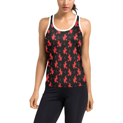 Witch Print Design LKS308 Women's Racerback Tank Top