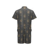 Moon Boho Pattern Print Design 02 Men's Romper