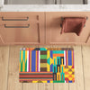 Kente Pattern Print Design 03 Kitchen Mat