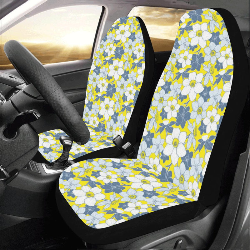 Daffodils Pattern Print Design 01 Car Seat Covers (Set of 2)-JORJUNE.COM