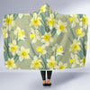 Daffodils Pattern Print Design DF01 Hooded Blanket-JORJUNE.COM