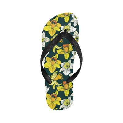 Daffodils Pattern Print Design DF02 Flip Flops-JorJune