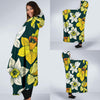 Daffodils Pattern Print Design DF02 Hooded Blanket-JORJUNE.COM