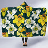 Daffodils Pattern Print Design DF02 Hooded Blanket-JORJUNE.COM