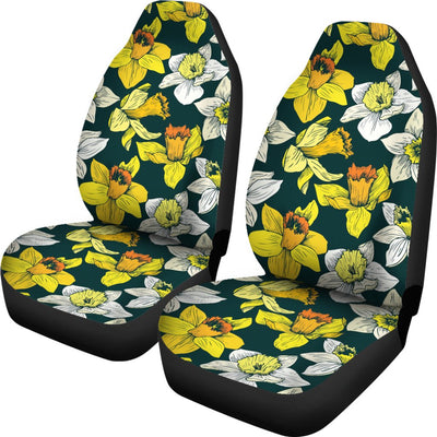 Daffodils Pattern Print Design DF02 Universal Fit Car Seat Covers