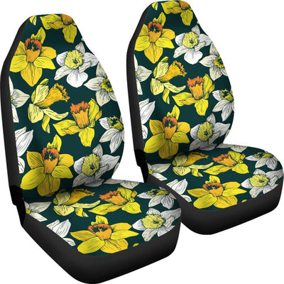 Daffodils Pattern Print Design DF02 Universal Fit Car Seat Covers