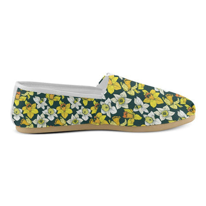 Daffodils Pattern Print Design DF02 Women Casual Shoes-JorJune.com