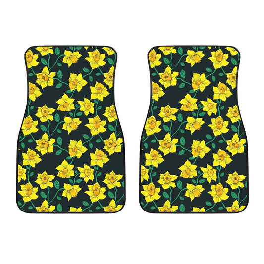 Daffodils Pattern Print Design DF03 Car Floor Mats-JorJune