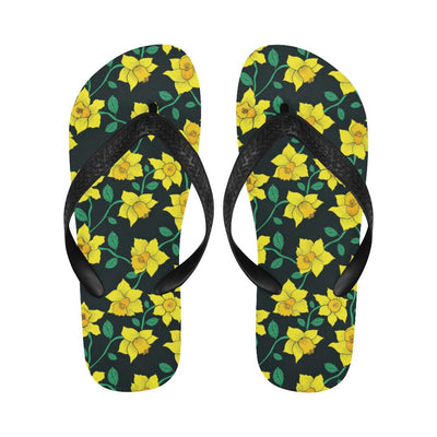 Daffodils Pattern Print Design DF03 Flip Flops-JorJune