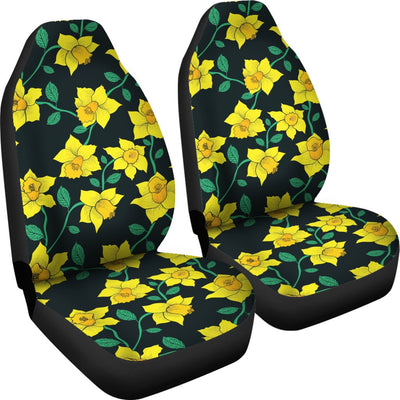 Daffodils Pattern Print Design DF03 Universal Fit Car Seat Covers