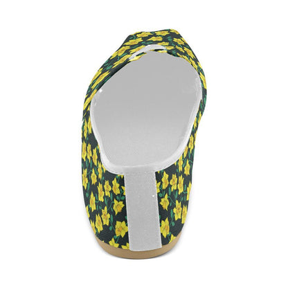 Daffodils Pattern Print Design DF03 Women Casual Shoes-JorJune.com