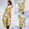 Daffodils Pattern Print Design DF04 Hooded Blanket-JORJUNE.COM