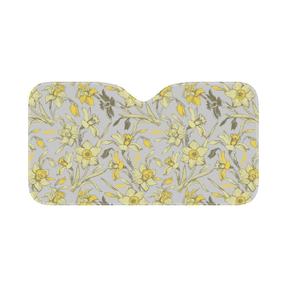 Daffodils Pattern Print Design DF05 Car Sun Shade-JorJune