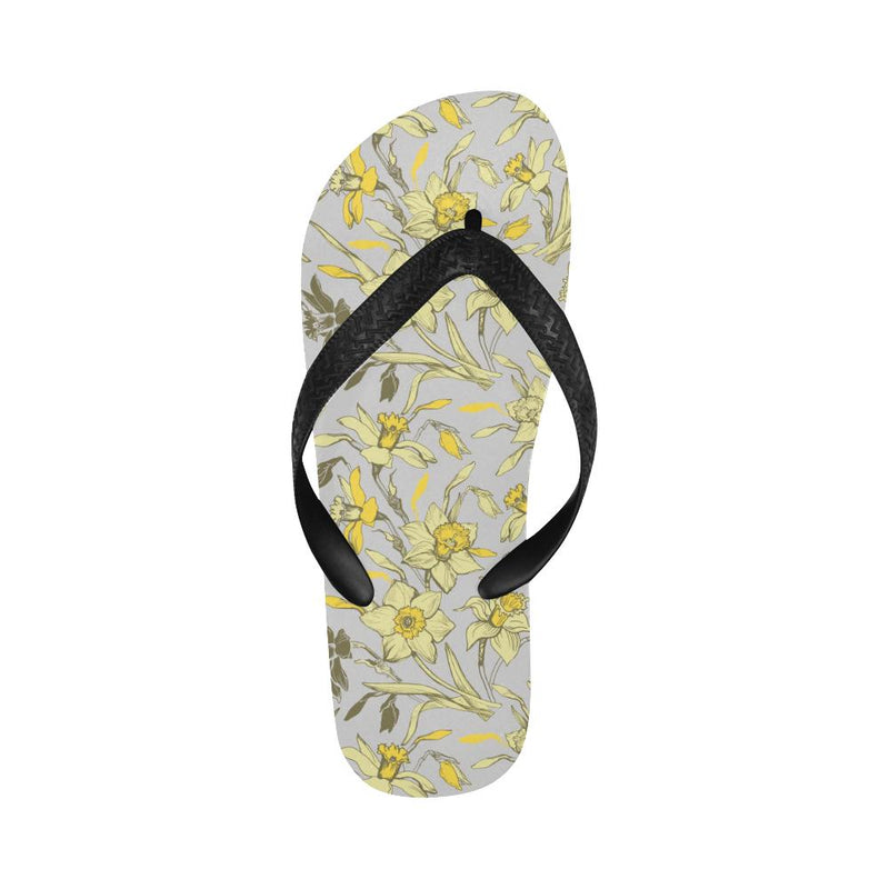 Daffodils Pattern Print Design DF05 Flip Flops-JorJune