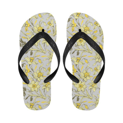 Daffodils Pattern Print Design DF05 Flip Flops-JorJune