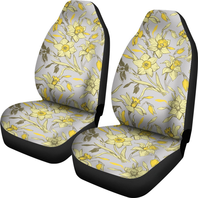 Daffodils Pattern Print Design DF05 Universal Fit Car Seat Covers