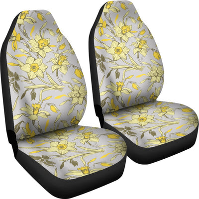 Daffodils Pattern Print Design DF05 Universal Fit Car Seat Covers