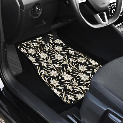 Daffodils Pattern Print Design DF06 Car Floor Mats-JorJune