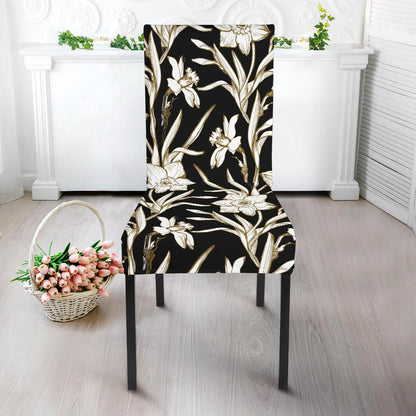 Daffodils Pattern Print Design DF06 Dining Chair Slipcover-JORJUNE.COM