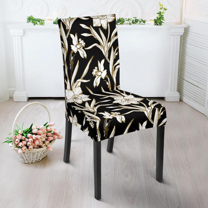 Daffodils Pattern Print Design DF06 Dining Chair Slipcover-JORJUNE.COM