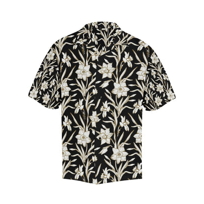 Daffodils Pattern Print Design DF06 Men Hawaiian Shirt-JorJune