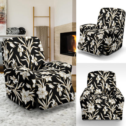 Daffodils Pattern Print Design DF06 Recliner Slipcover-JORJUNE.COM