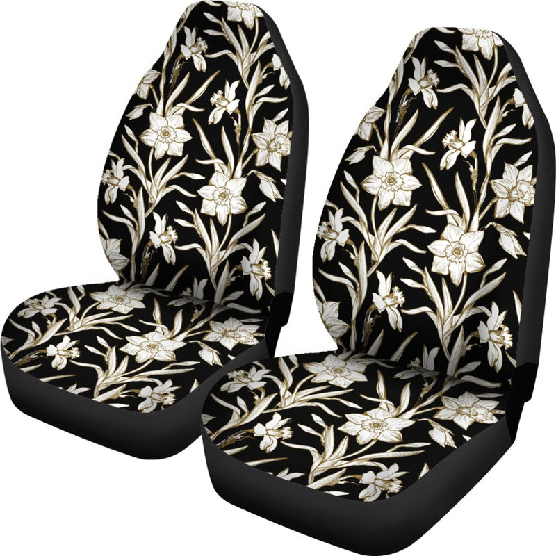 Daffodils Pattern Print Design DF06 Universal Fit Car Seat Covers