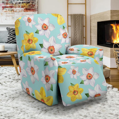 Daffodils Pattern Print Design DF07 Recliner Slipcover-JORJUNE.COM