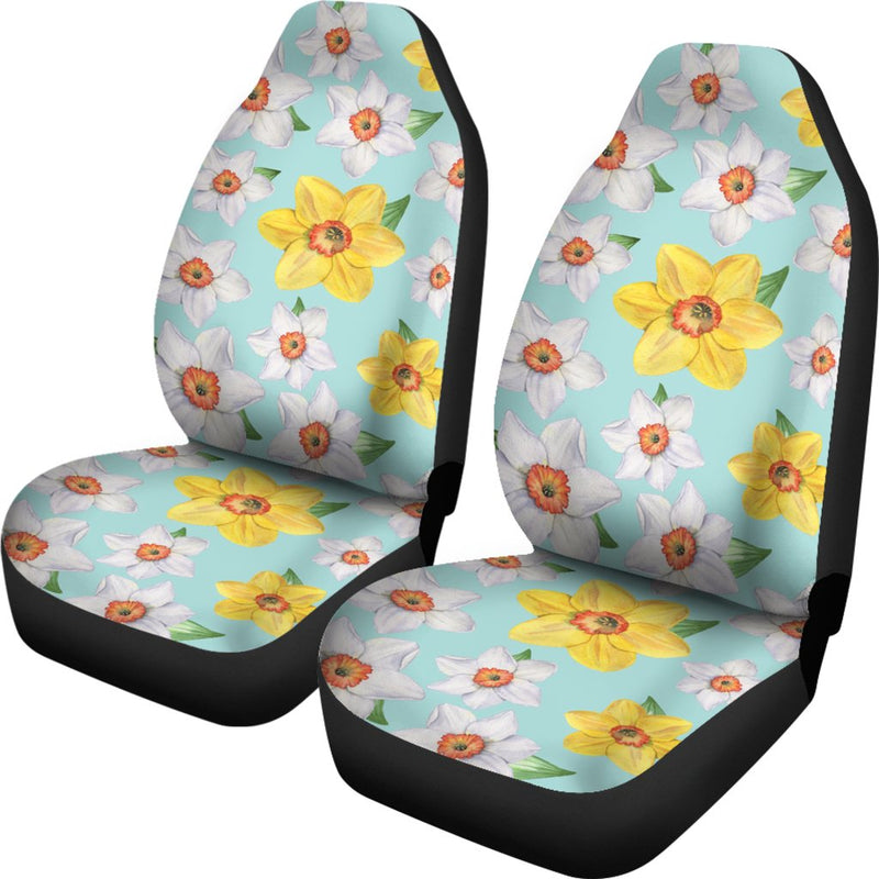 Daffodils Pattern Print Design DF07 Universal Fit Car Seat Covers