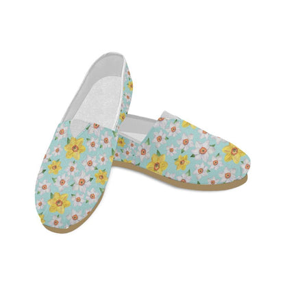 Daffodils Pattern Print Design DF07 Women Casual Shoes-JorJune.com