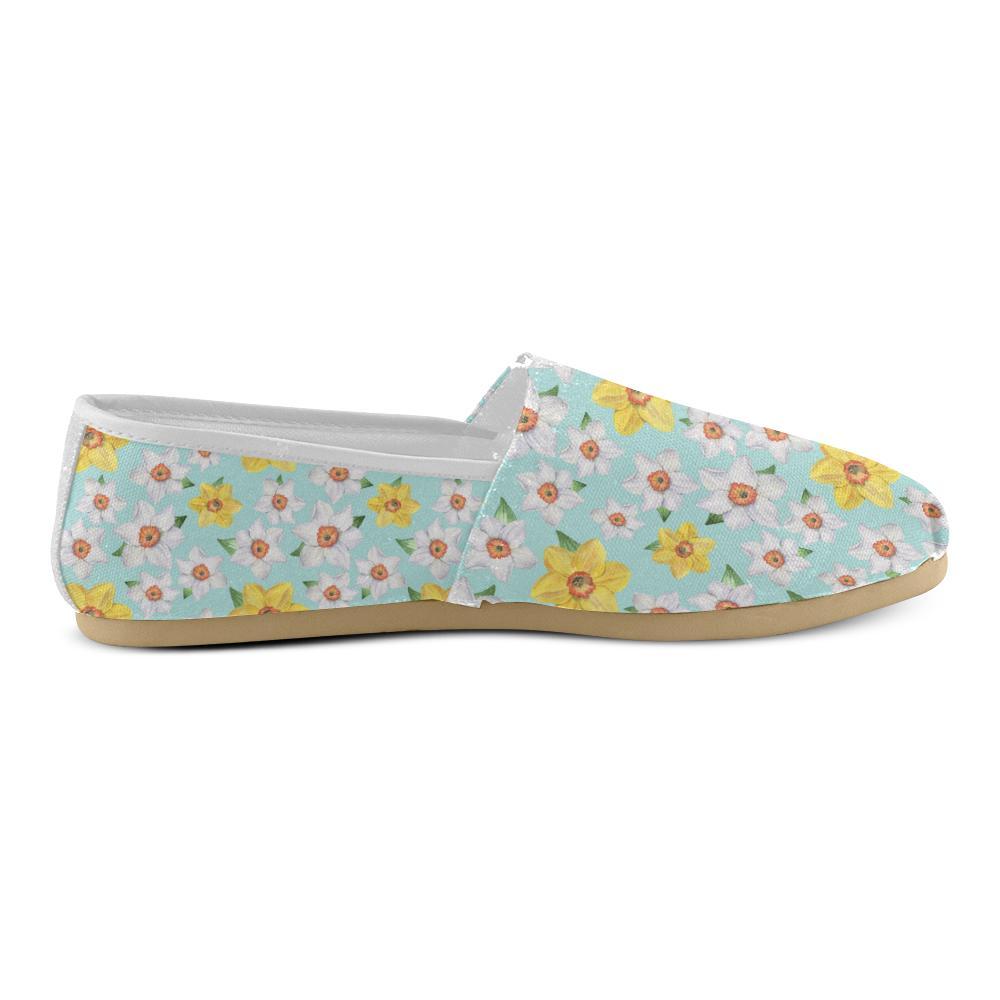 Daffodils Pattern Print Design DF07 Women Casual Shoes-JorJune.com