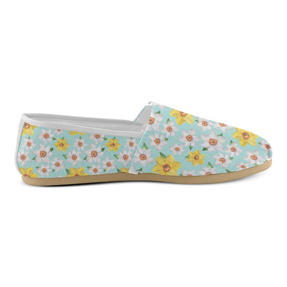 Daffodils Pattern Print Design DF07 Women Casual Shoes-JorJune.com
