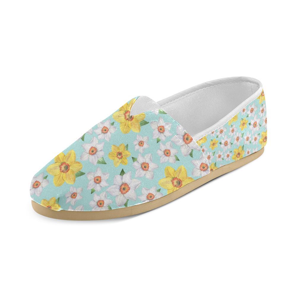 Daffodils Pattern Print Design DF07 Women Casual Shoes-JorJune.com
