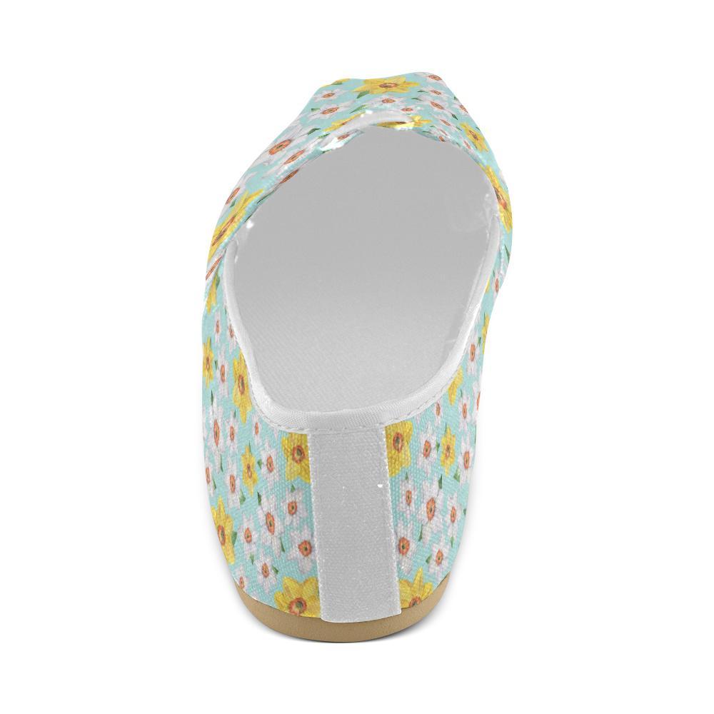 Daffodils Pattern Print Design DF07 Women Casual Shoes-JorJune.com
