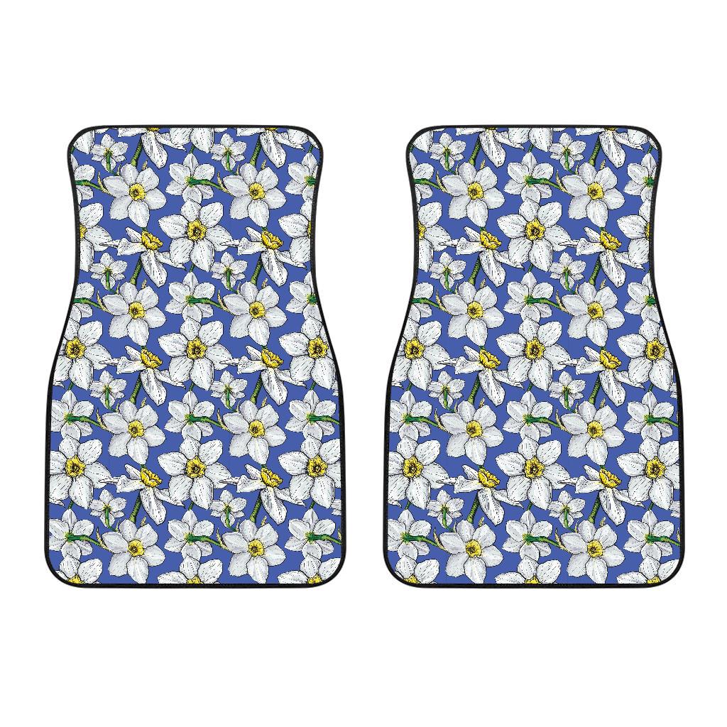 Daffodils Pattern Print Design DF08 Car Floor Mats-JorJune