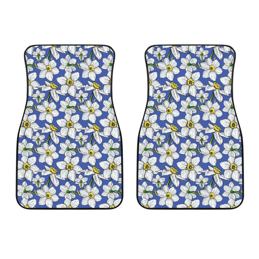 Daffodils Pattern Print Design DF08 Car Floor Mats-JorJune