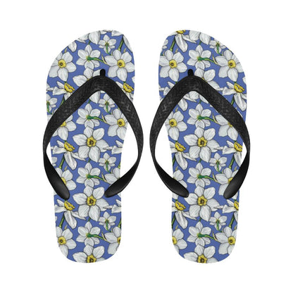 Daffodils Pattern Print Design DF08 Flip Flops-JorJune