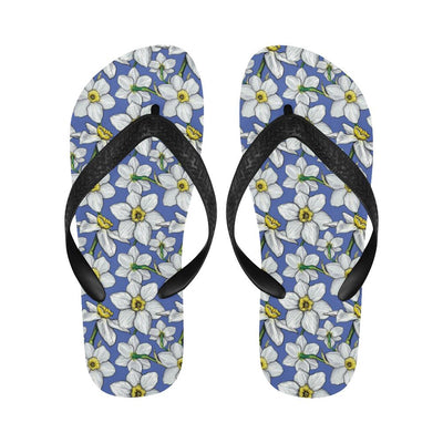 Daffodils Pattern Print Design DF08 Flip Flops-JorJune