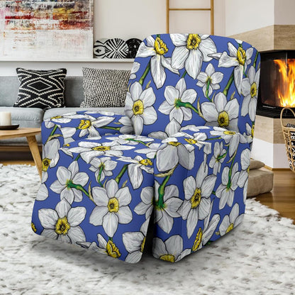 Daffodils Pattern Print Design DF08 Recliner Slipcover-JORJUNE.COM